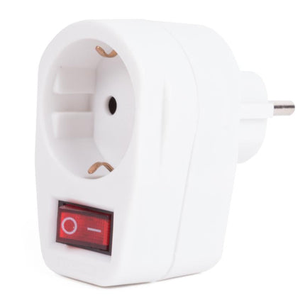 Benson Stopcontact met Schakelaar - Randaarde - 3500 Watt - Wit