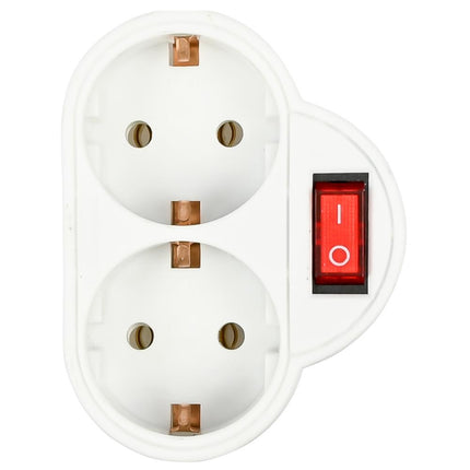 Benson Dubbel Stopcontact met Schakelaar en Kinderbeveiliging - 3500W