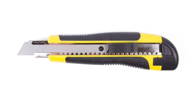 Benson Profi Afbreekmes - 18 mm - Geel - Metalen Messenhuis