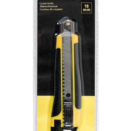 Benson Profi Afbreekmes - 18 mm - Geel - Metalen Messenhuis