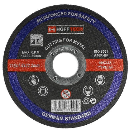 Hofftech Metaal Doorslijpschijf - Ø 115 mm - Ultradun (1.0 mm)