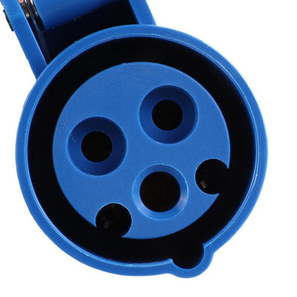 Benson CEE Contrastekker – 16A – 3-polig – Blauw – 132 mm