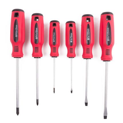 Benson Schroevendraaierset - 6-delig - Chroom-Vanadium - Inclusief Wandrek