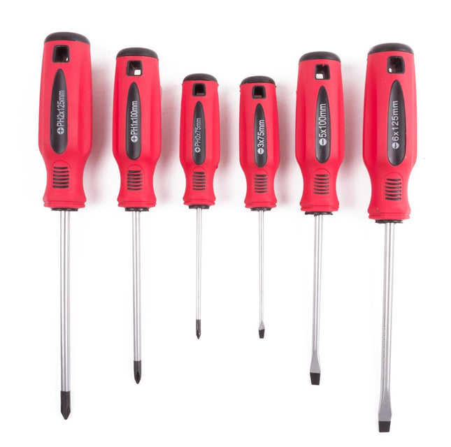 Benson Schroevendraaierset - 6-delig - Chroom-Vanadium - Inclusief Wandrek