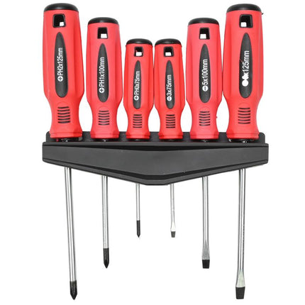 Benson Schroevendraaierset - 6-delig - Chroom-Vanadium - Inclusief Wandrek