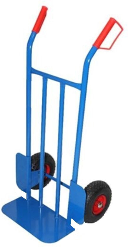 Benson Steekwagen Blauw - 200 kg Draagvermogen - Luchtbanden