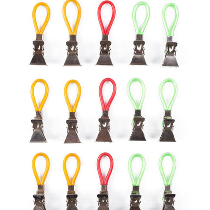 Benson Handdoekknijpers met Klemlippen - 15 stuks - Assorti Kleuren