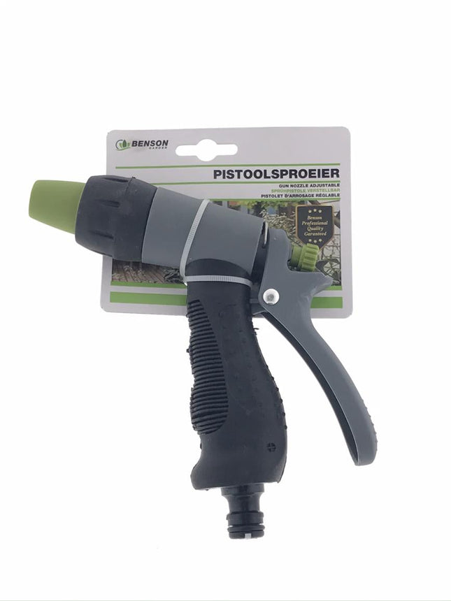 Benson Verstelbare Pistoolsproeier - 3/4" Aansluiting - Ergonomisch & Duurzaam