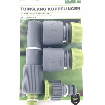 Benson Tuinslangkoppelingen Set - 5-Delig - Inclusief Spuitpistool - 1/2"