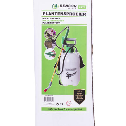 Benson Drukspuit - 5 Liter - Hoge Druk - Inclusief Draagband