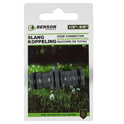 Benson Slangkoppeling 1/2" - 5/8" - Voor Tuinslang Verlenging