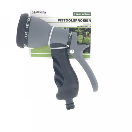 Benson Sproeibroes met 7 Functies - Pistoolsproeier - Universeel - 3/4"