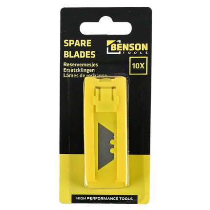 Benson Reservemesjes voor Stanleymessen - 10 Stuks - Trapeziumvorm