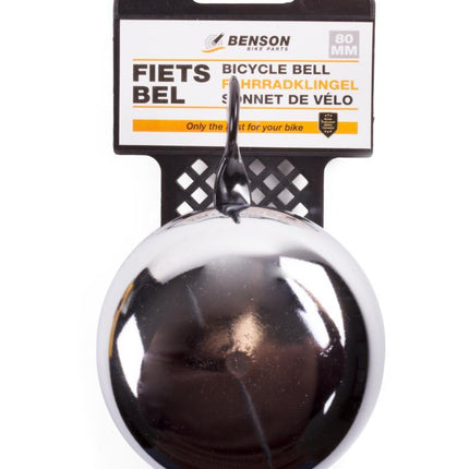 Benson Ding-Dong Fietsbel - Ø 80 mm - Metaal - Chroom