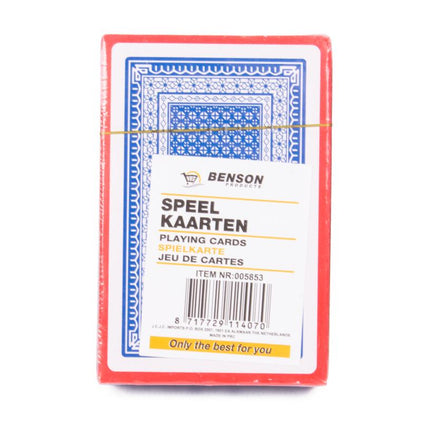 Benson Speelkaarten - 54 Stuks - Plastic Gecoat - Standaard Formaat
