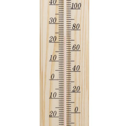 Benson Jumbo Houten Thermometer - 40 cm - Voor Binnen & Buiten