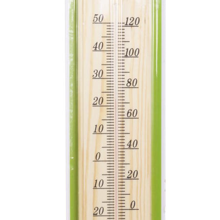 Benson Jumbo Houten Thermometer - 40 cm - Voor Binnen & Buiten