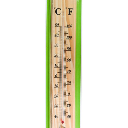 Benson Jumbo Houten Thermometer - 40 cm - Voor Binnen & Buiten
