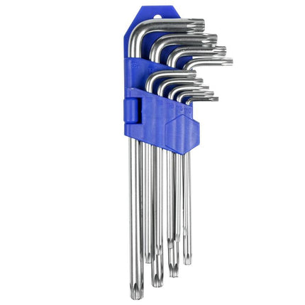 Benson Torx Sleutelset Profi - 9-delig - Lange uitvoering - T10 t/m T50