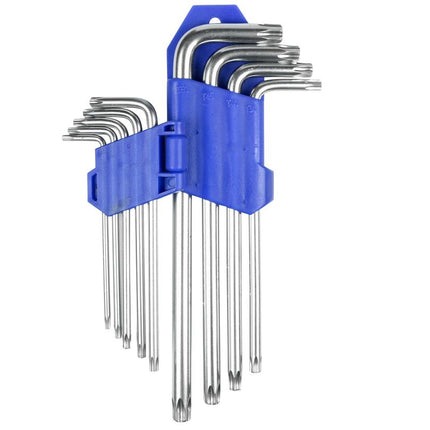 Benson Torx Sleutelset Profi - 9-delig - Lange uitvoering - T10 t/m T50
