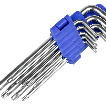 Benson Torx Sleutelset Profi - 9-delig - Lange uitvoering - T10 t/m T50