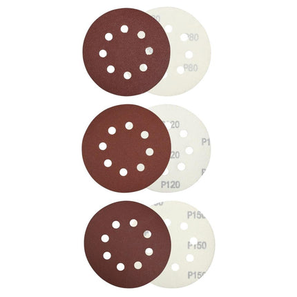 Benson Schuurschijven Set - Ø 125 mm - 10-delig - K80/120/150