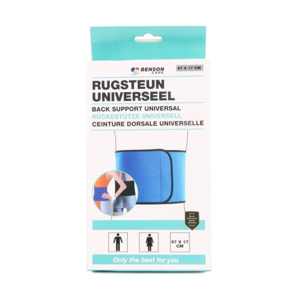Benson Universele Rugsteun – Verstelbaar – Neopreen – 97 x 17 cm