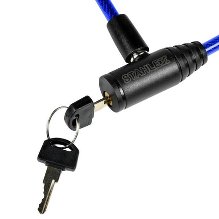Stahlex Looplock Kabelslot - 8 x 650 mm - Mix Kleuren - 2 Sleutels