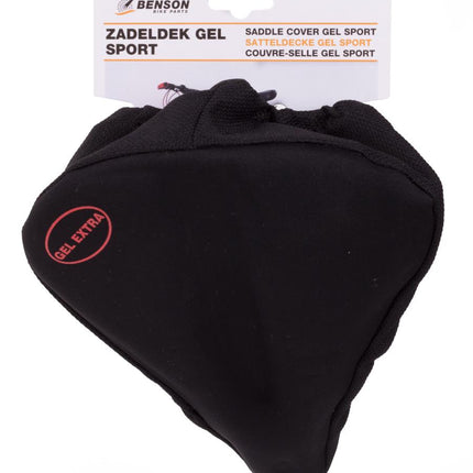 Benson Comfort Zadeldek Gel Extra Sport - 290 x 200 mm - Universeel - Zwart