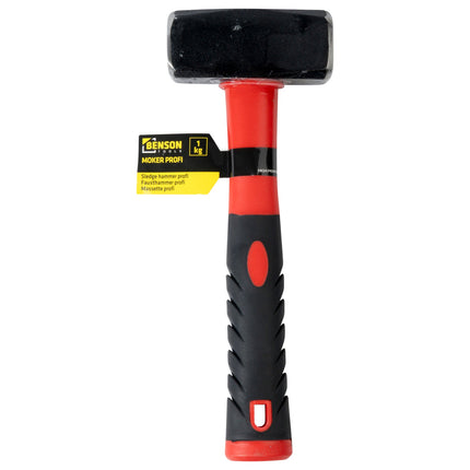 Benson Moker - 1 kg - Glasvezel Antislip Steel - Vuistmoker