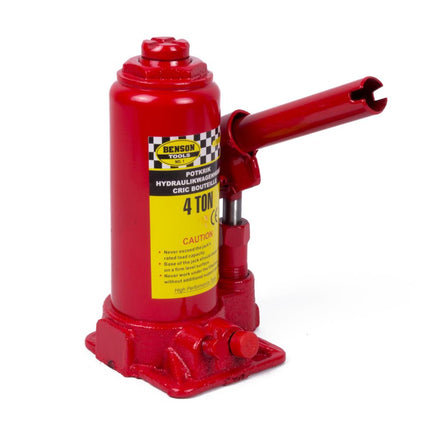 Benson Hydraulische Potkrik – 4 Ton – Hefbereik 180-340 mm – Compact & Krachtig