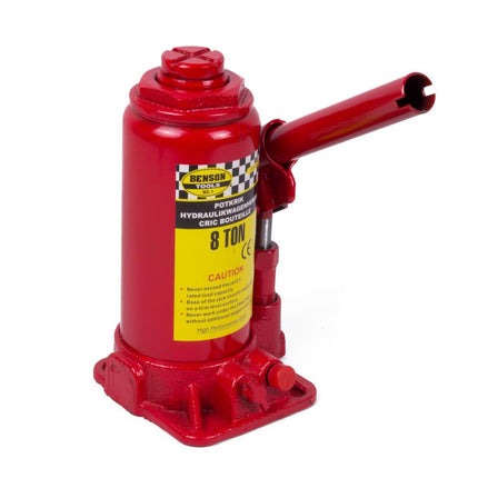 Benson Hydraulische Potkrik – 8 Ton – Hefbereik 200-385 mm – Compact & Krachtig
