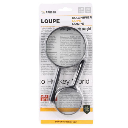 Benson 2-Delige Vergrootglas Set - Loep 60 mm en 90 mm