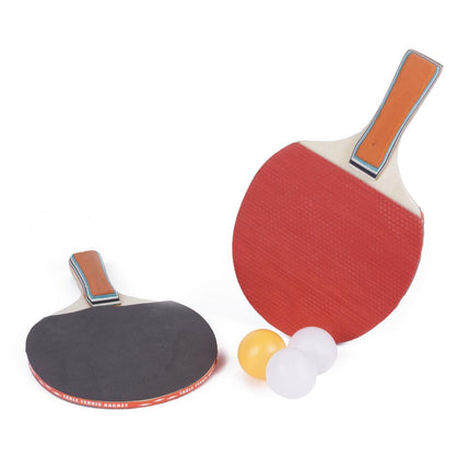 Benson Tafeltennisset - 5-Delig - 2 Batjes en 3 Ballen - In Etui