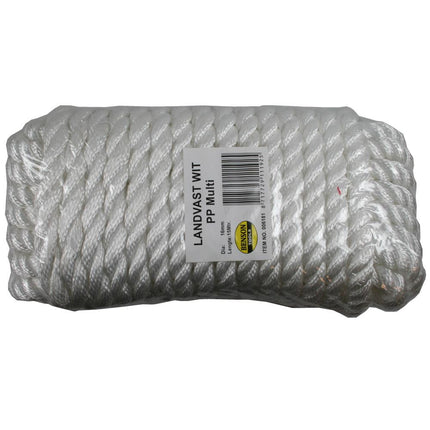 Benson Landvast Touw Wit 16 mm x 15 Meter - Sterk Polypropyleen