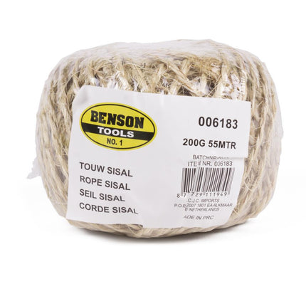 Benson Touw 200g - 55 Meter - Universeel Bindtouw