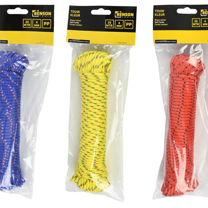 Benson Multifunctioneel Touw Mix 4 mm x 20 Meter - Weerbestendig