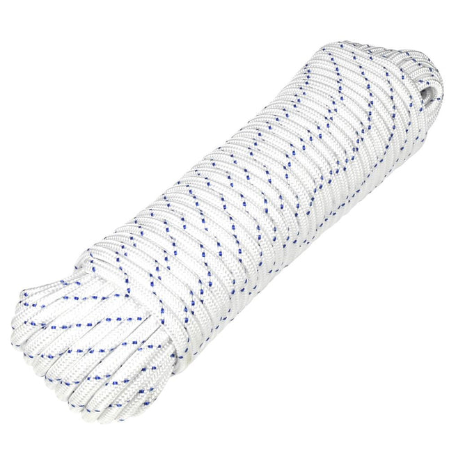 Benson Polypropyleen Touw Wit/Blauw 8 mm x 30 Meter - Sterk en Weerbestendig