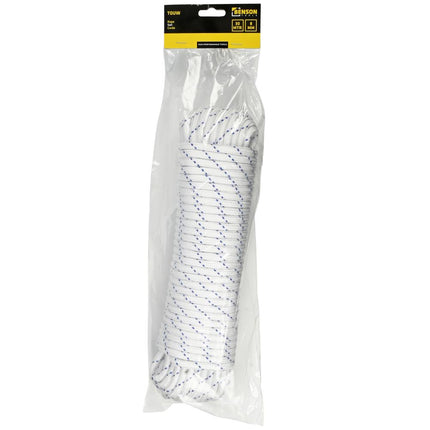 Benson Polypropyleen Touw Wit/Blauw 8 mm x 30 Meter - Sterk en Weerbestendig