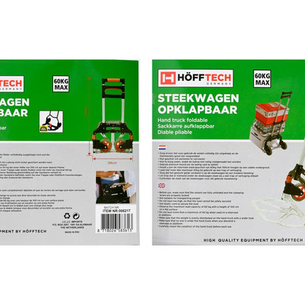 Hofftech Opklapbare Steekwagen 60 kg - Aluminium - Compact