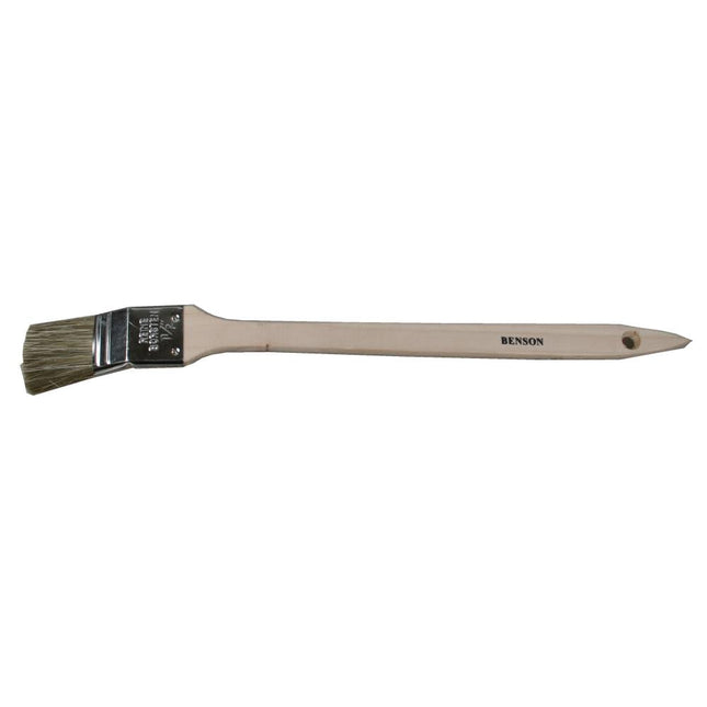 Benson Radiatorkwast 1.5" (40 mm) - Houten Steel - Wit Varkenshaar