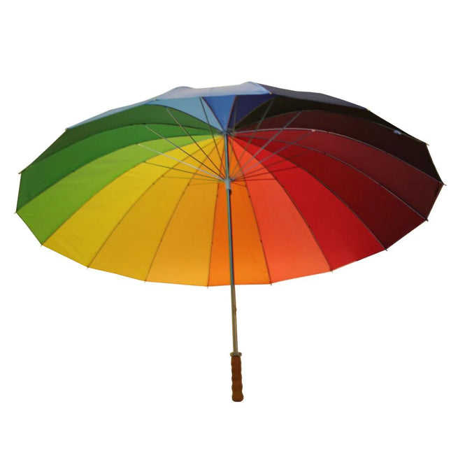 Benson Regenboog Golfparaplu – XL Formaat – Ø 130 cm – 16 Banen