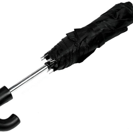 Benson Compacte Vouwparaplu – Deluxe Zwart – Ø 95 cm – Inclusief Opberghoes