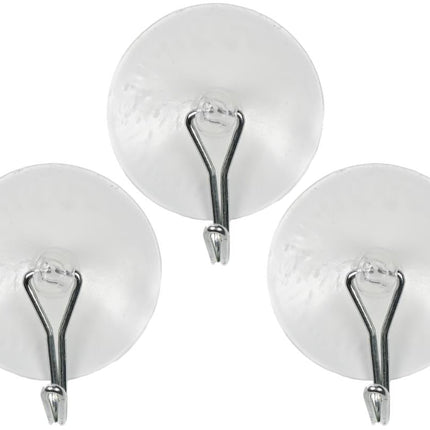 Benson Ophanghaken met Zuignap - Wit - Ø 45 mm - 3-delig