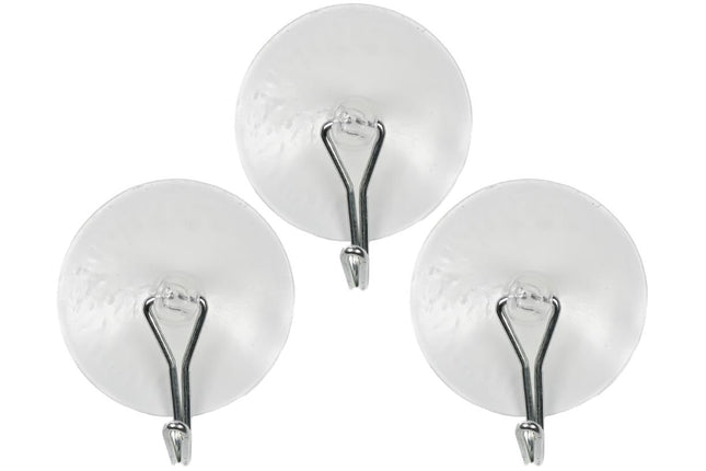 Benson Ophanghaken met Zuignap - Wit - Ø 45 mm - 3-delig