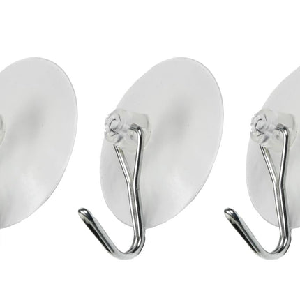 Benson Ophanghaken met Zuignap - Wit - Ø 45 mm - 3-delig