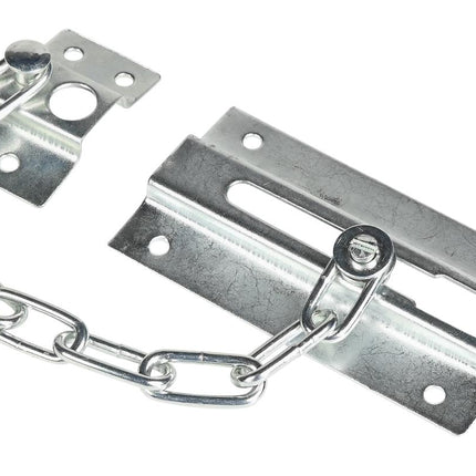 Benson Deurketting - 16 cm - Veiligheidsketting - RVS & Nikkel - Inclusief Schroeven