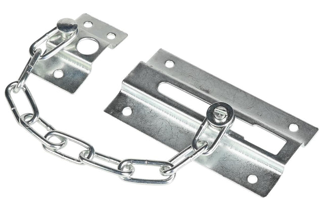 Benson Deurketting - 16 cm - Veiligheidsketting - RVS & Nikkel - Inclusief Schroeven