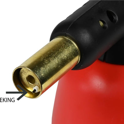 Benson Soldeerbrander Turbo - Piëzo-ontsteking - 1750°C - Voor 190g Gasbus