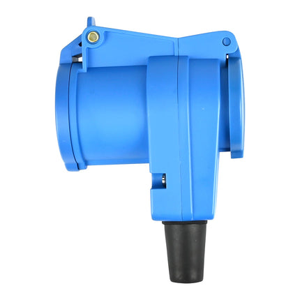 Benson CEE Haakse Contrastekker met Schuko Stopcontact – IP54 – Blauw